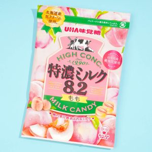 UHA Tokuno Milk 8.2 High Concentrated Candy – Peach