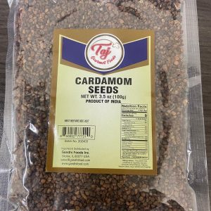 TAJ Cardamom Seeds (Decorticated Cardamom), 3.5oz (100g) Pouch
