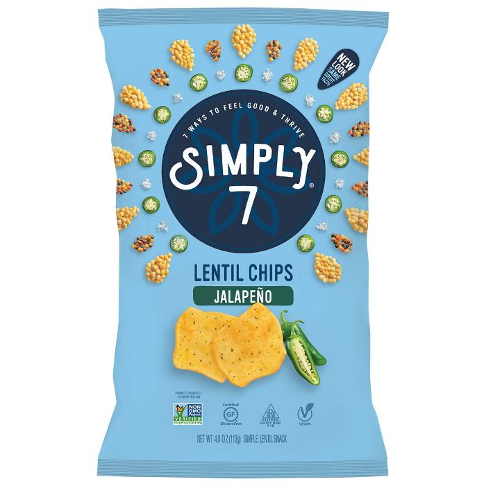 Simply 7 – Chip Lentil Jalapeno, 4 oz – Pack of 12