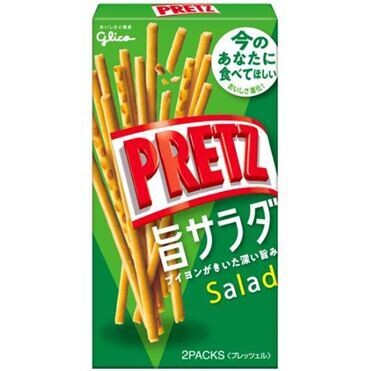 Glico “PRETZ” Uma Salad, Crispy Thin Pretzels, Japan, Snack, 69g in 1 box.