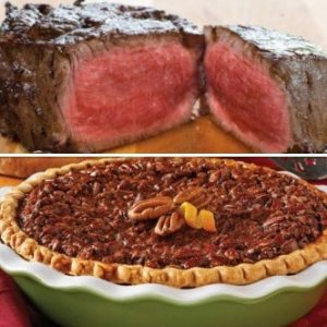 2 Wildfire 8-oz. Filets & Pecan Pie