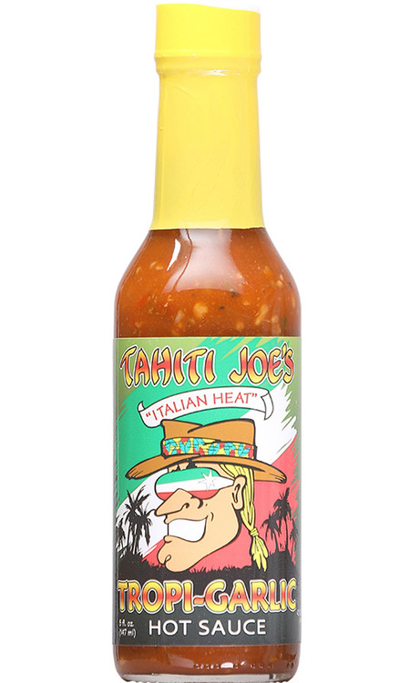 Tahiti Joe’s Tropi Garlic Hot Sauce, Italian Heat, 5oz.