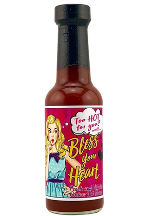 Bless Your Heart Peach and Vidalia Onion Hot Sauce, 5oz.