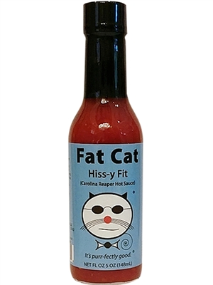 Fat Cat Hiss-y Fit Carolina Reaper Hot Sauce, 5oz.