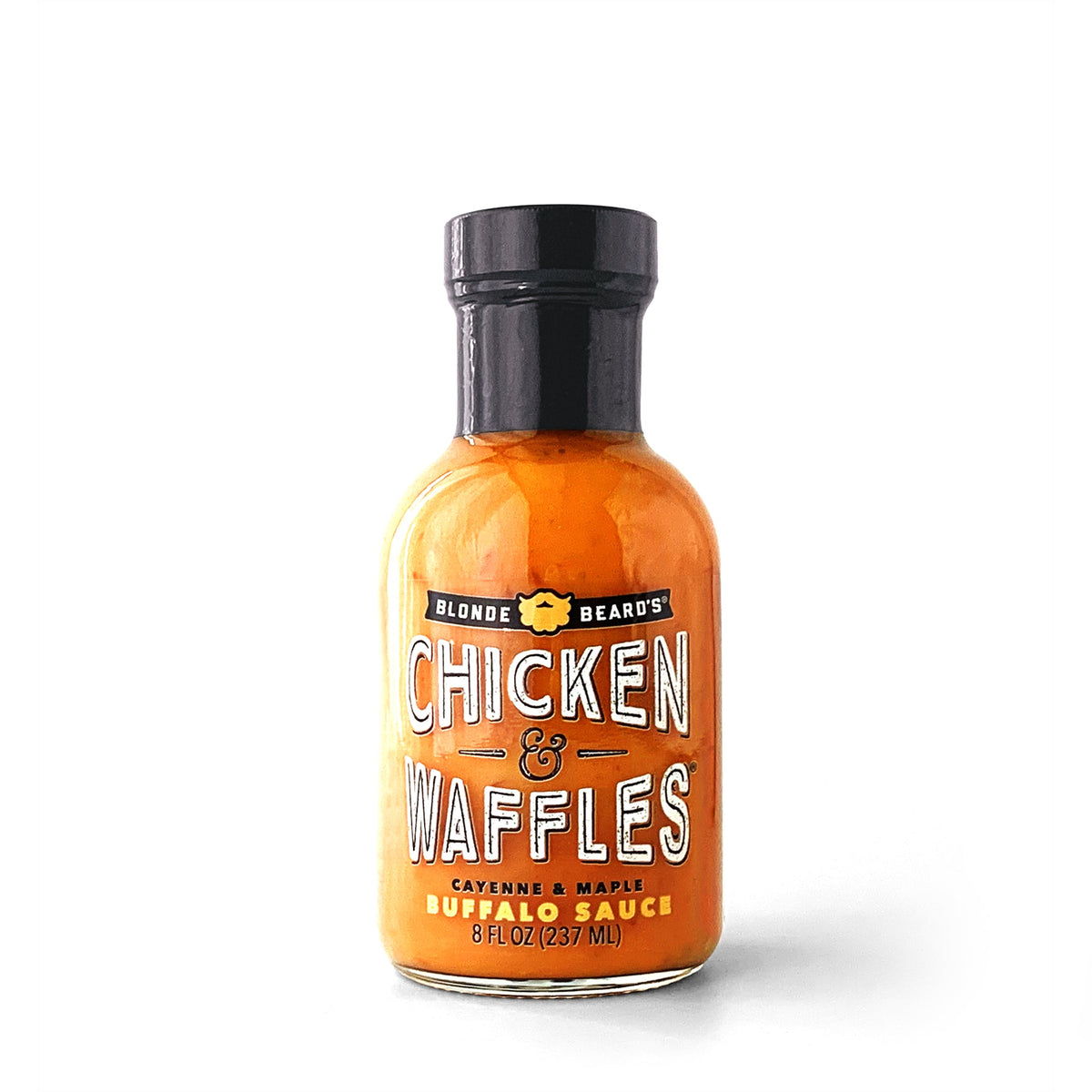 Blonde Beard’s Chicken & Waffles Buffalo Sauce bottle – 12 bottles x 12 oz case