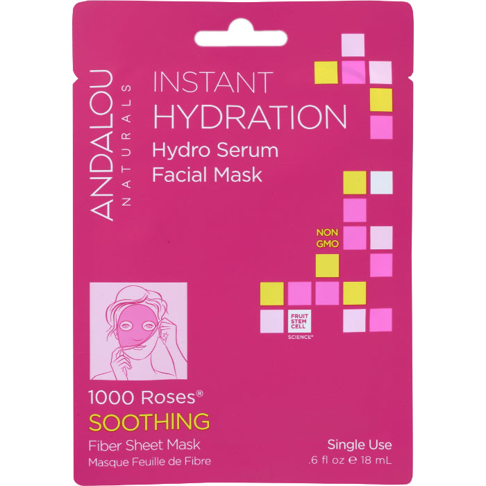 Andalou Naturals – Mask Facial Hydrating Serum, 0.6 fl oz – Pack of 6