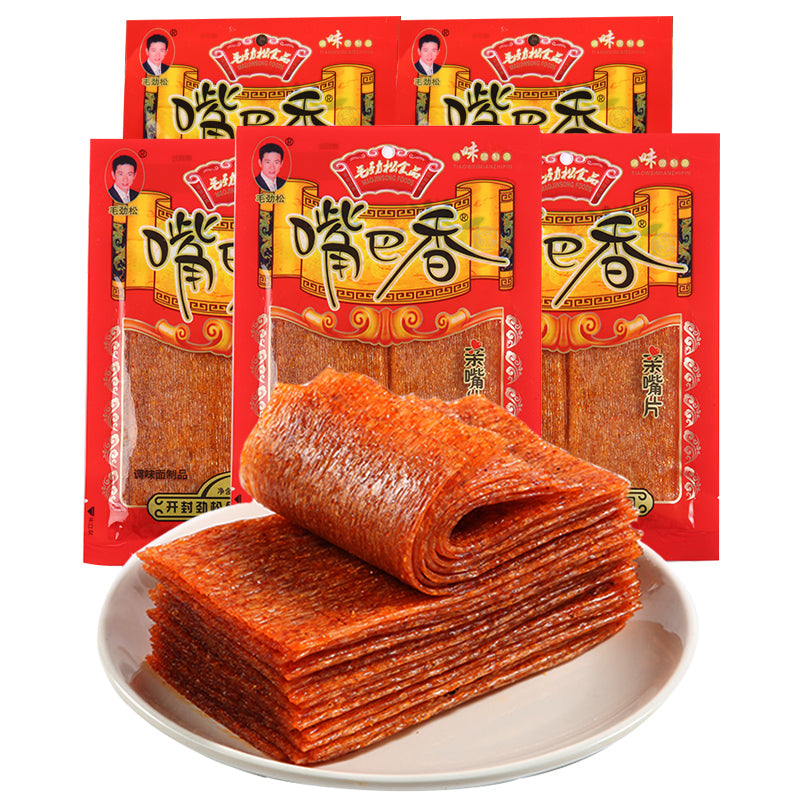 ZuiBaXiang Latiao Large-Sheet Spicy Strips – 5 Pack 400g
