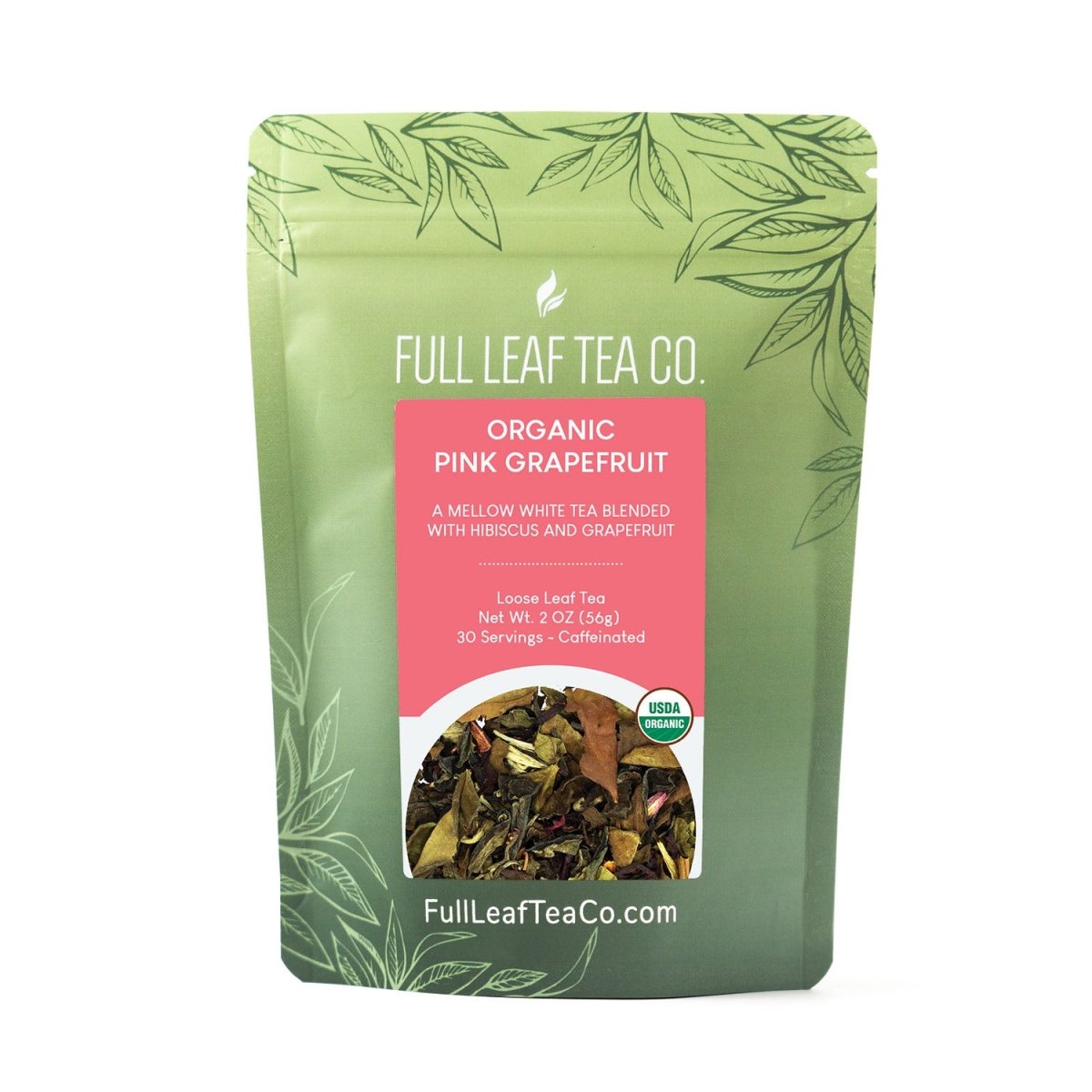 Organic Pink Grapefruit Tea Retail Bags – Case of 6