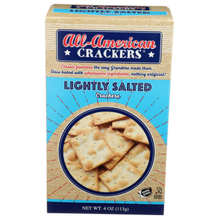 All American – Light Salt Cracker, 4 Oz | Pack of 6