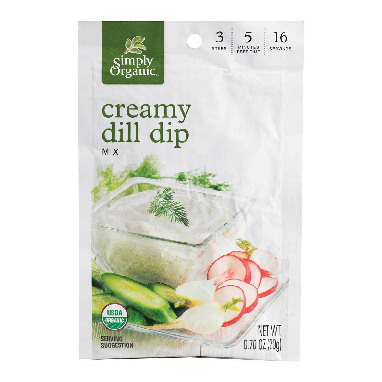 Creamy Dill Dip Mix by Simply Organic – Perfect Party Snack