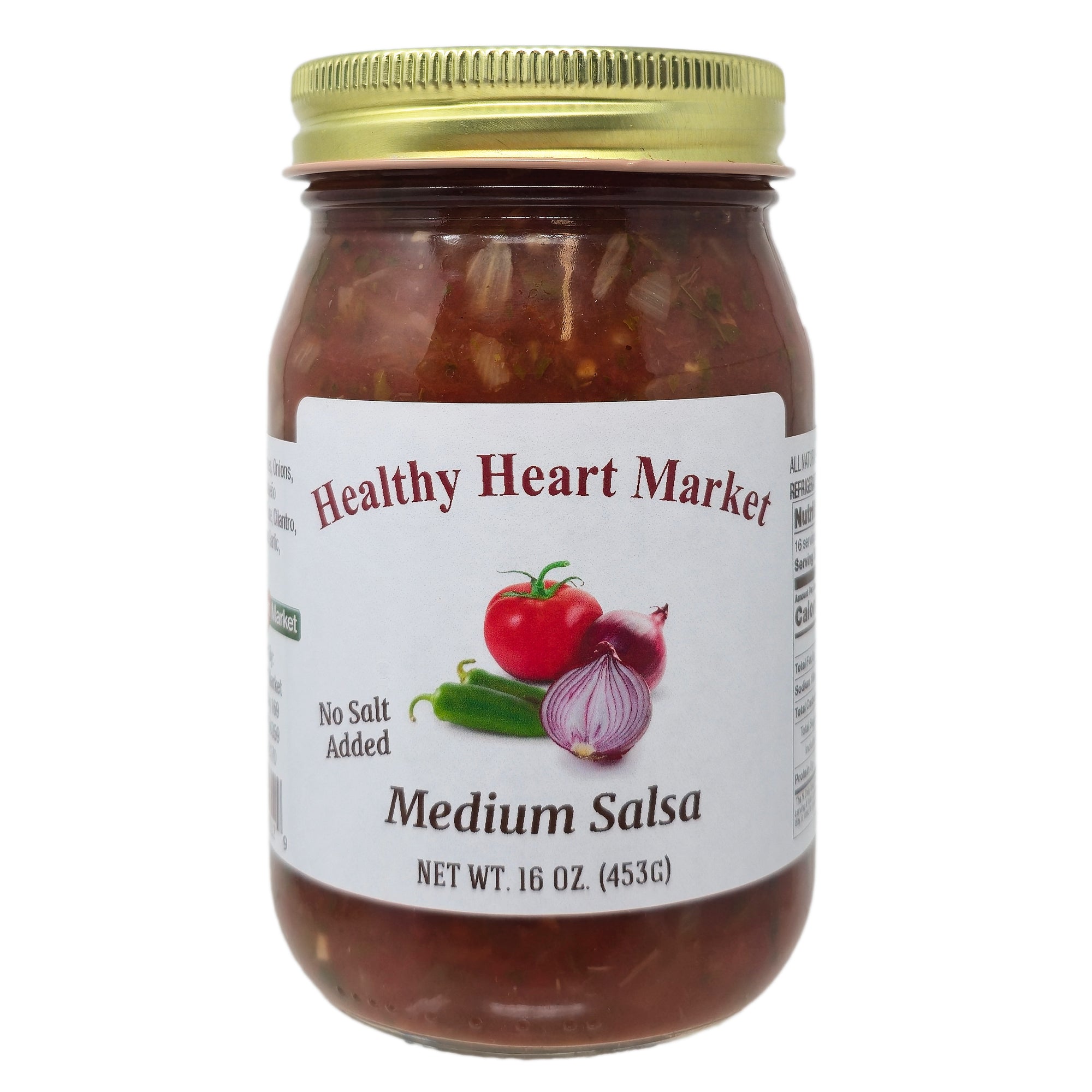 Healthy Heart Market No Salt Added Medium Salsa – 16oz.
