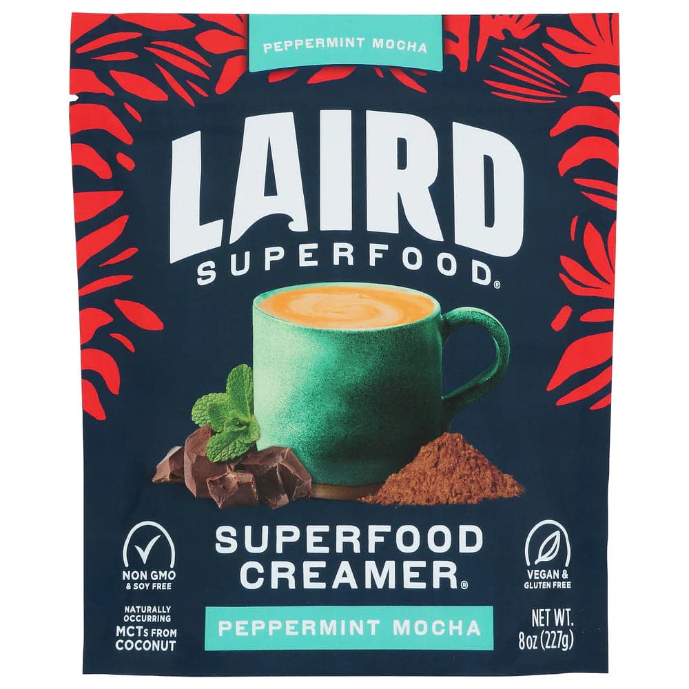 Laird Superfood – Peppermint Mocha Superfood Creamer, 8 Oz