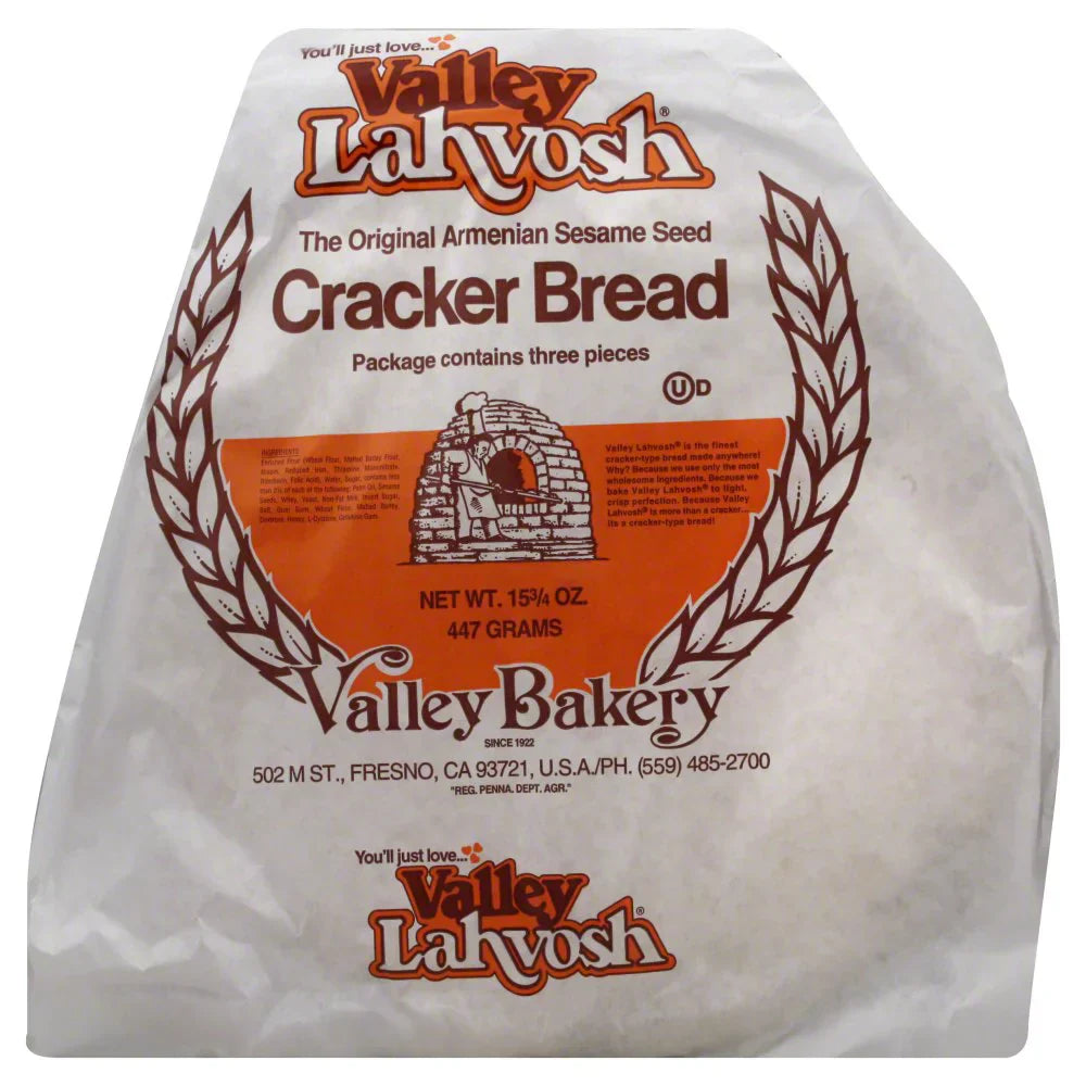 Valley Lahvosh – Cracker Round 15in Original, 15.75 oz | Pack of 7