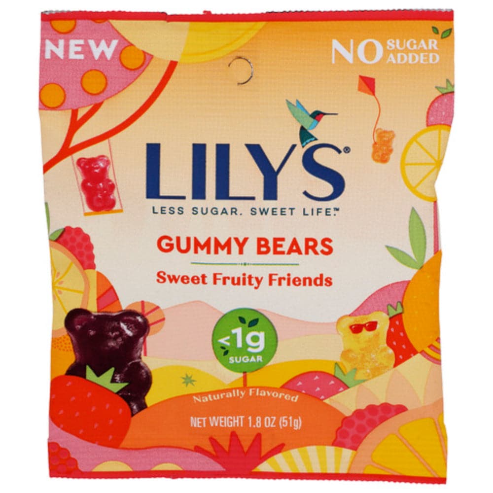 Lilys Sweets – Gummy Bears Fruit, 1.8 Oz | Pack of 12