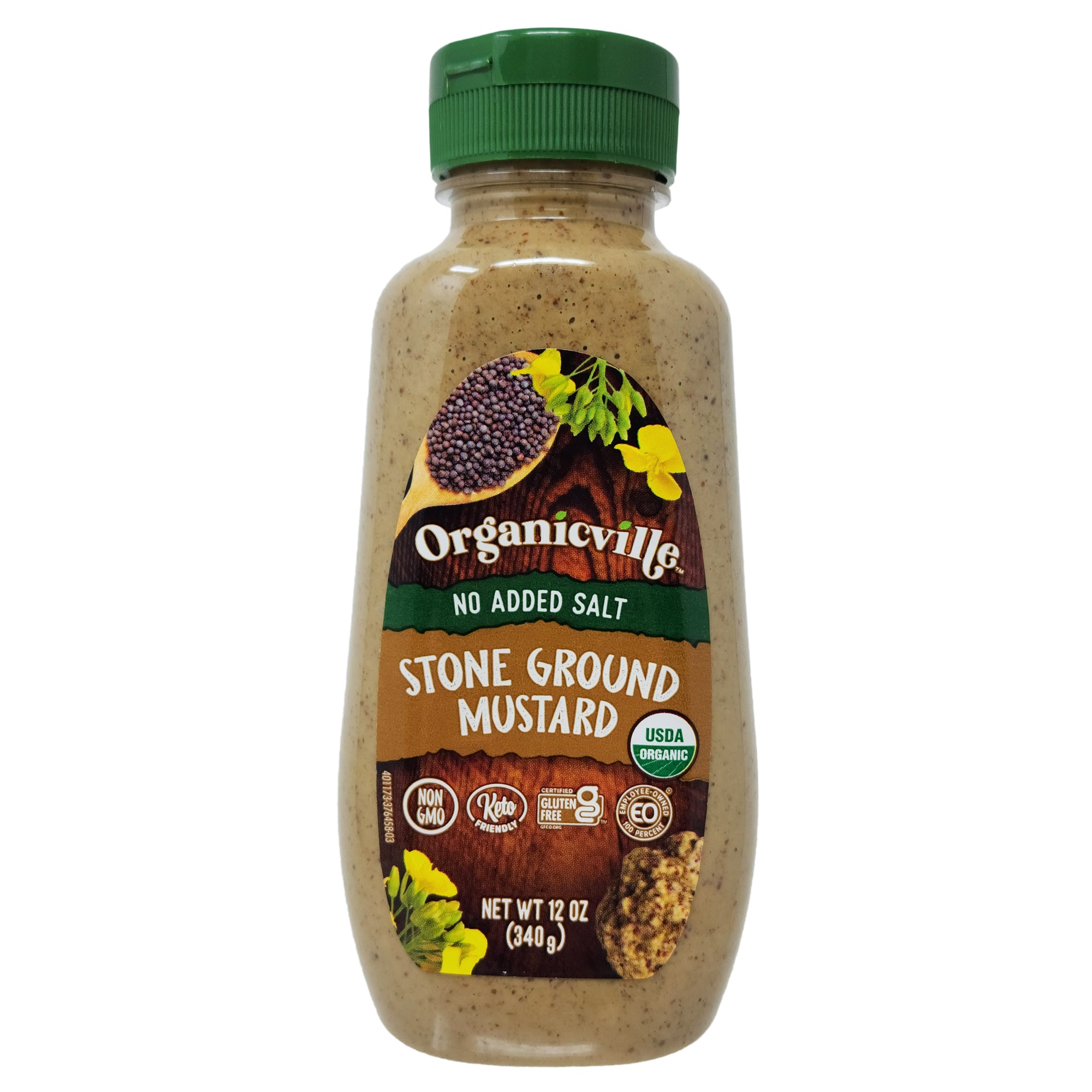 Organicville No Salt Added Stone Ground Mustard – 12oz.