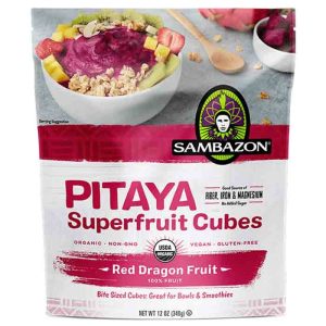 Sambazon – Pitaya Dragon Fruit Cubes, 12oz | Pack of 8