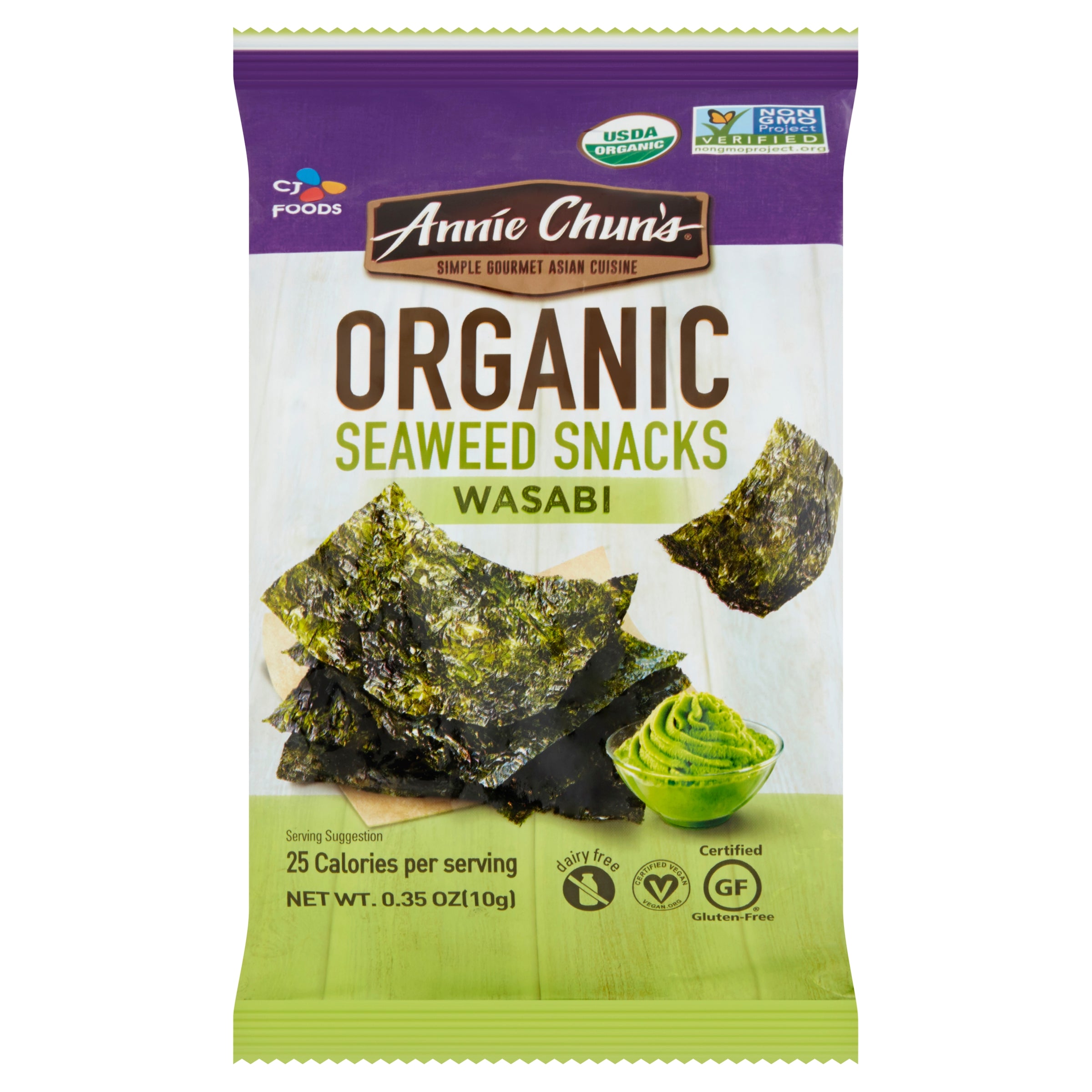 Annie Chun’s Organic Wasabi Seaweed Snacks | Healthy Snack