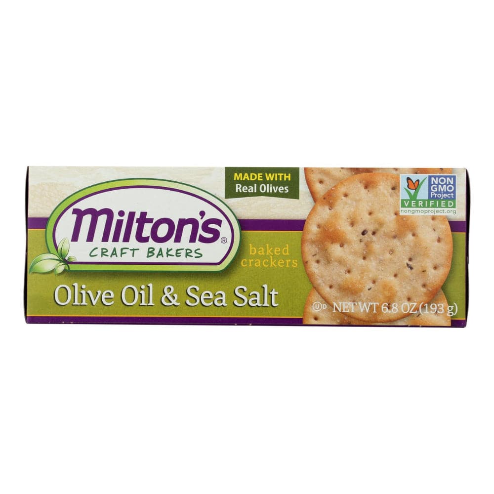 Milton’s – Olive Oil Seasalt Cracker, 6.8 oz