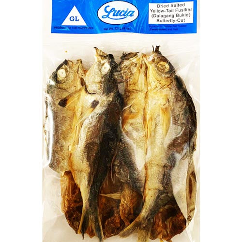 Lucia – Dried Salted Yellow-Tail Fusilier (Dalagang Bukid) Butterfly Cut – 8 OZ