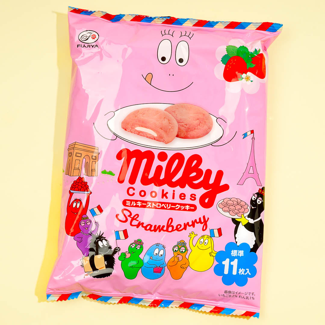 Milky x Barbapapa Cookies – Strawberry