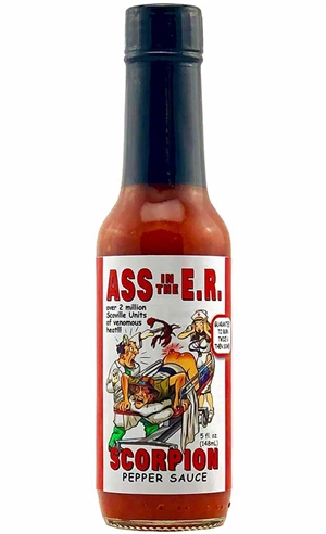 Ass in the E.R. Scorpion Pepper Sauce