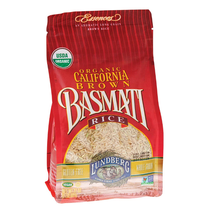 Lundberg – Basmati Gluten Free Brown Rice, 32 Oz – Pack of 6