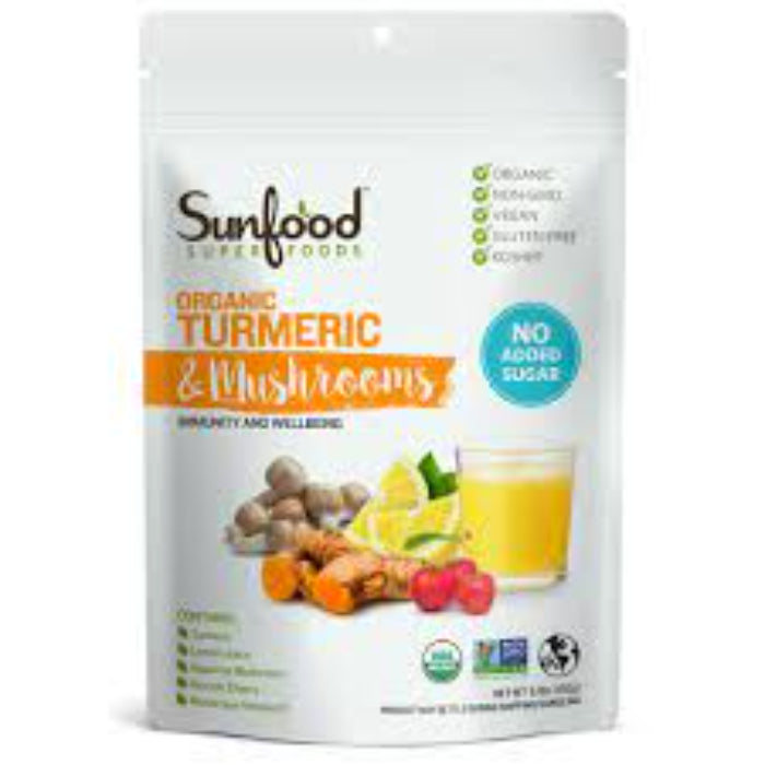 Sunfood Superfoods Turmeric Mshroom Pwdr Org 6.8 Oz – Pack Of 1