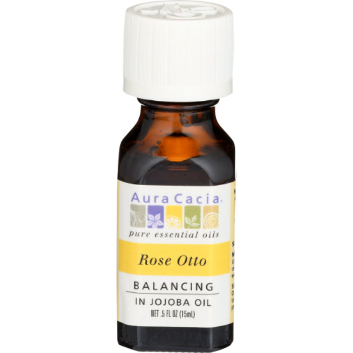 Aura Cacia – Precious Essential Oil Rose Otto, 0.5 Oz – Pack of 1