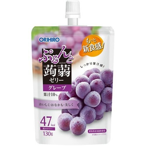 Orihiro “Purunto Konnyaku” Konjac Fruits Jelly Grape 130g