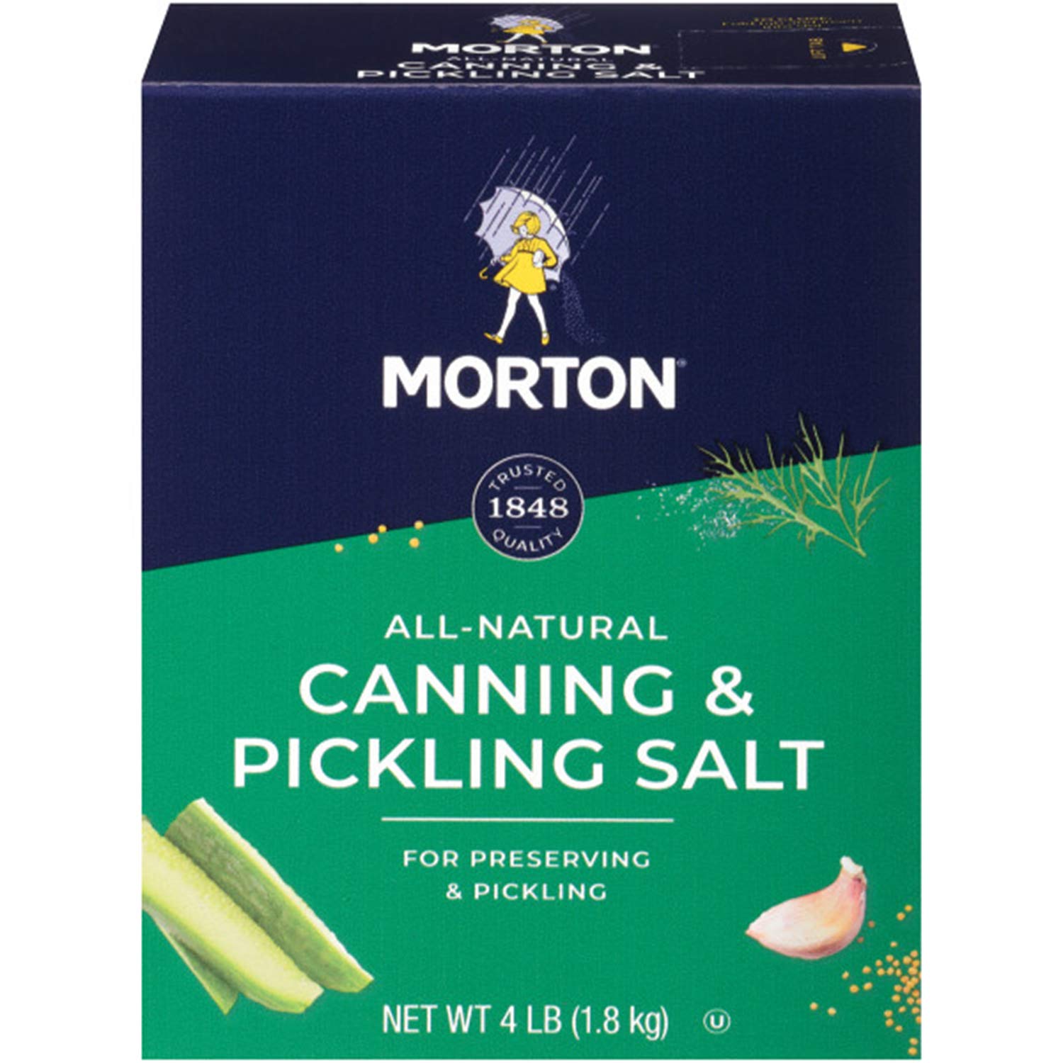 Morton’s – Salt Canning & Pickling, 4 Lb – Pack of 9