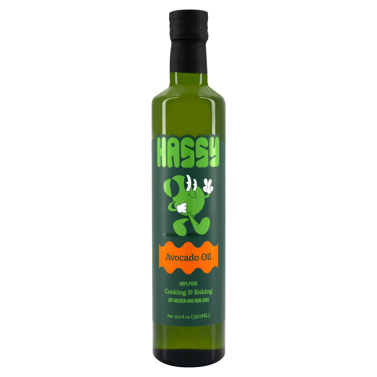 Hassy Avocado Oil Cooking Glass Bottle – 17.2 fl oz (510mL)