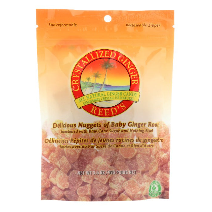 Reed’s Crystallized Ginger Candy 3.5 OZ – Pack of 1