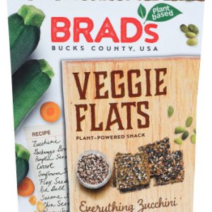 Brad’s – Plant Based Flats Veggie Zucchini, 3 oz – Pack of 12