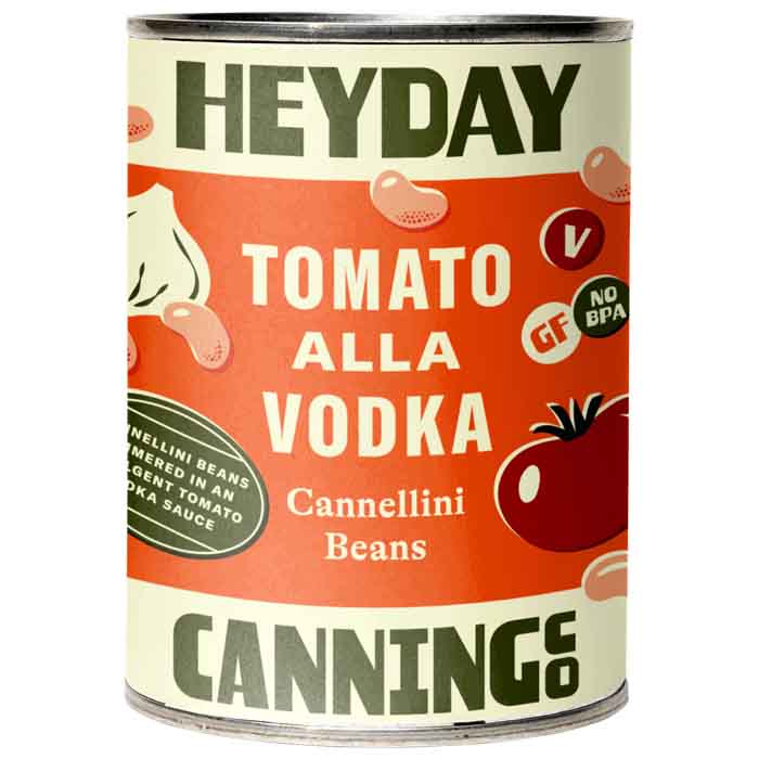 Heyday Canning Co – Cannellini Beans Tomato Alla Vodka, 15oz | Pack of