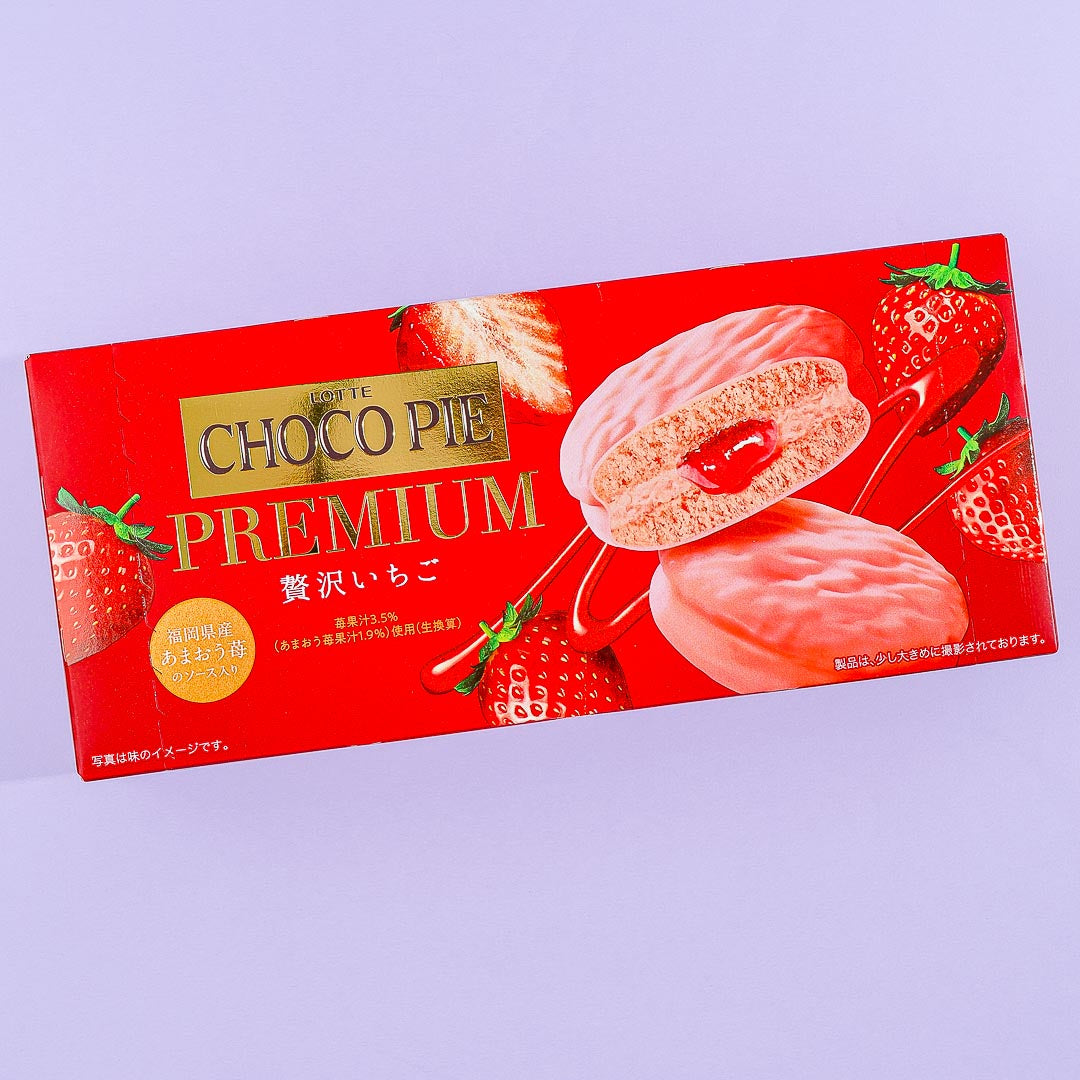 Lotte Choco Pie Premium Box – Luxury Strawberry