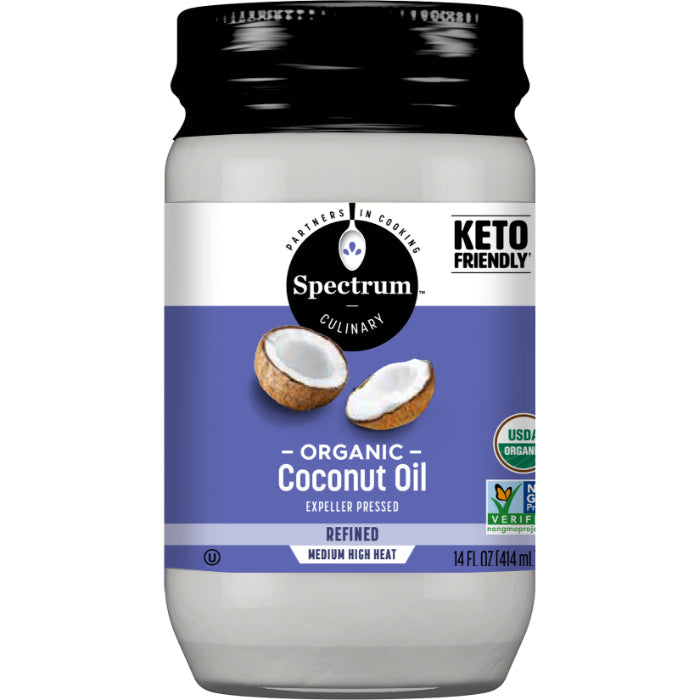 Spectrum Naturals – Oil Coconut Semi-Refined Org, 14 Fo – Pack of 6