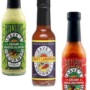 Dave’s Gourmet Insanity Mildest Hot Sauces Gift Set, 1/5oz, 2/8oz.