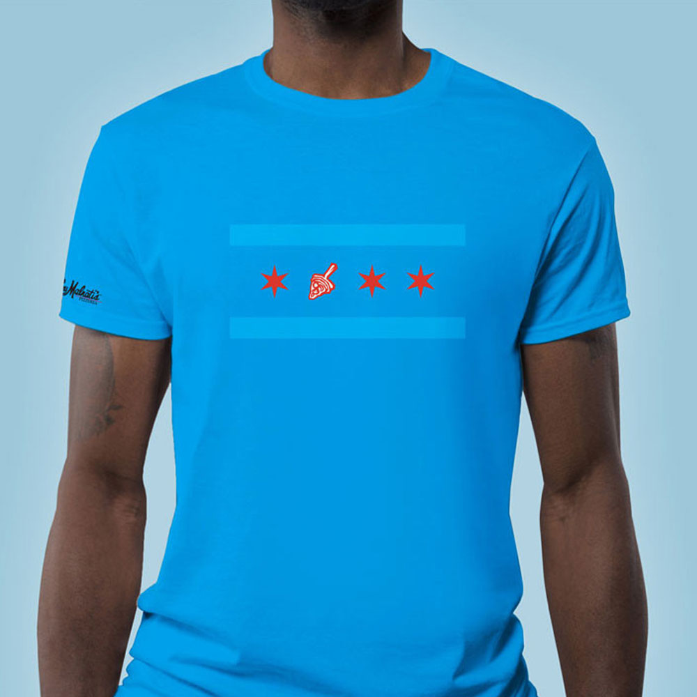 Lou Malnati’s Chicago Flag T-Shirt Add-on