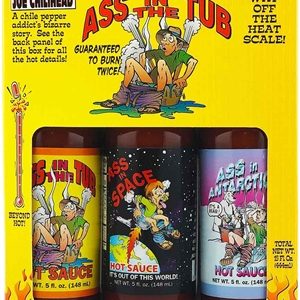 Ass In The Tub Hot Sauces Gift Pack, 3/5oz.