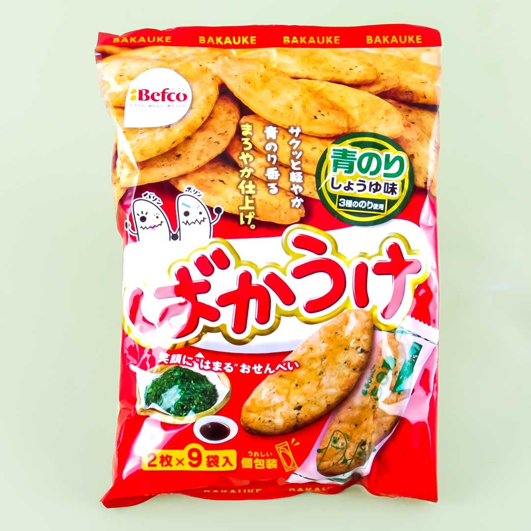 Befco Kuriyama Bakauke Rice Crackers – Aonori