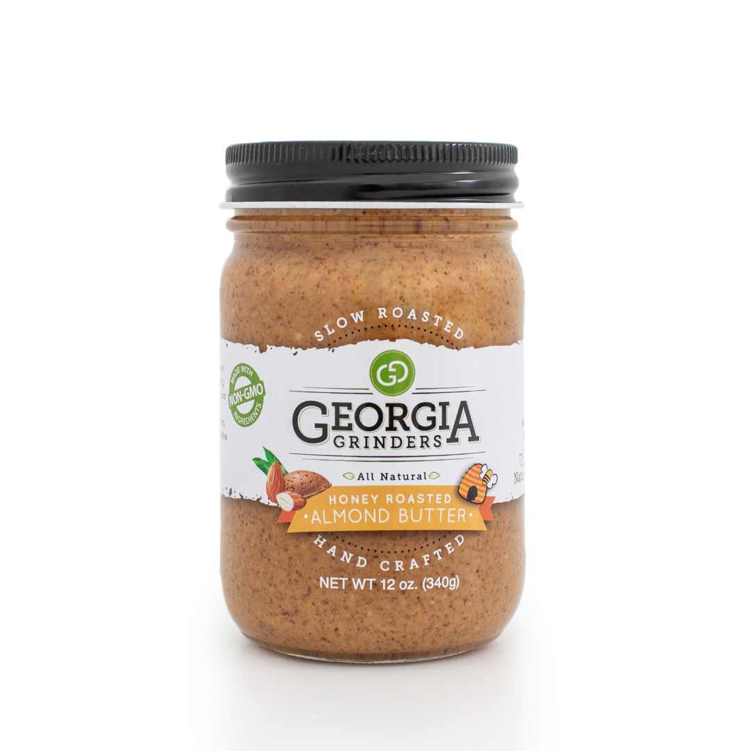 Georgia Grinders Honey Roasted Almond Butter Jar – 12 oz