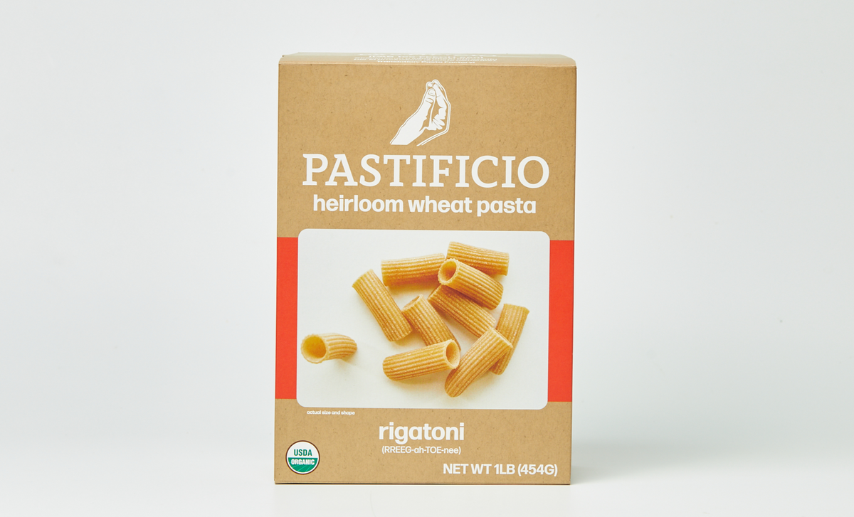 Pastificio Boulder RIGATONI Heritage Ancient Wheat Pasta Box – 6 boxes x 16 oz case