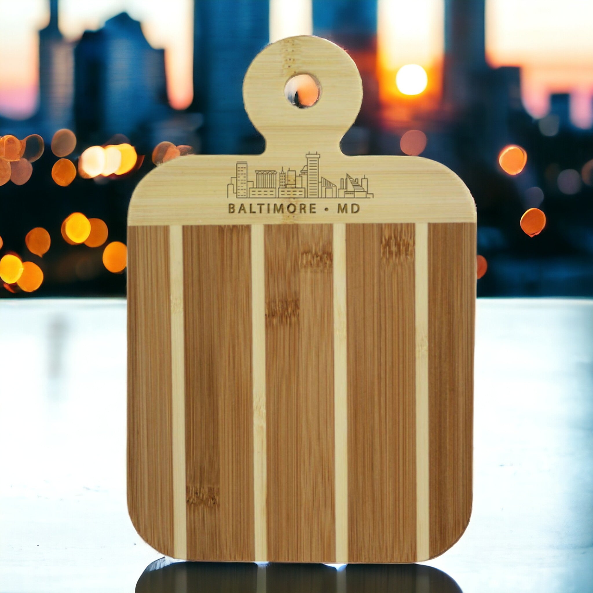 Totally Bamboo – Baltimore City Skyline Paddle Board