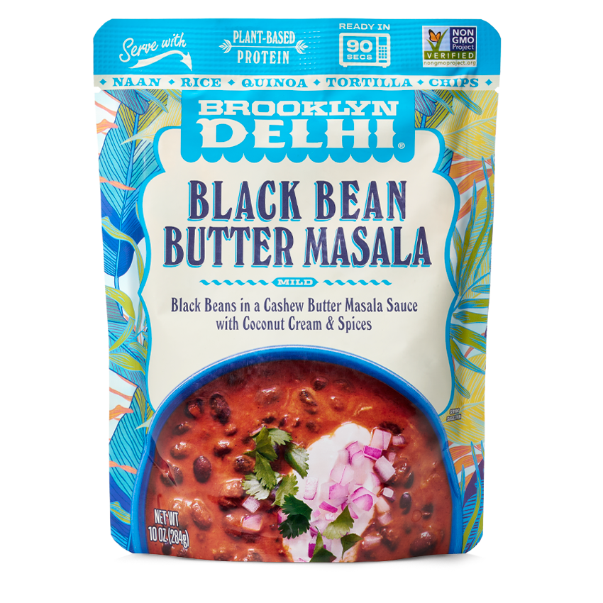 Brooklyn Delhi Black Bean Butter Masala Pouch – 6 pouches case