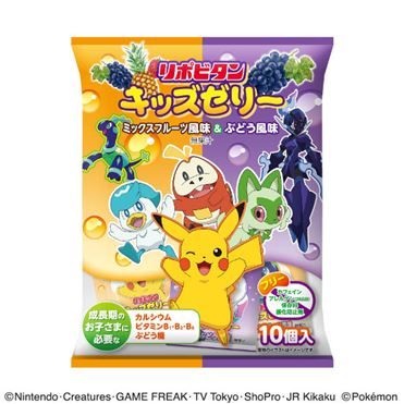 Pokémon Lipovitan Kids Jelly Bites 10pcs – Mixed Fruits & Grape