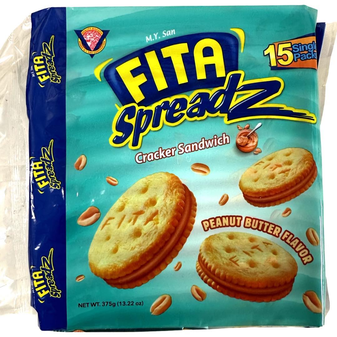 M.Y. San – Fita Spreadz – Cracker Sandwich – Peanut Butter Flavor – 15 Pack – 375 G