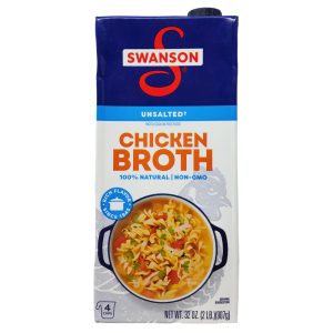 Swanson’s Unsalted Chicken Broth – 32oz