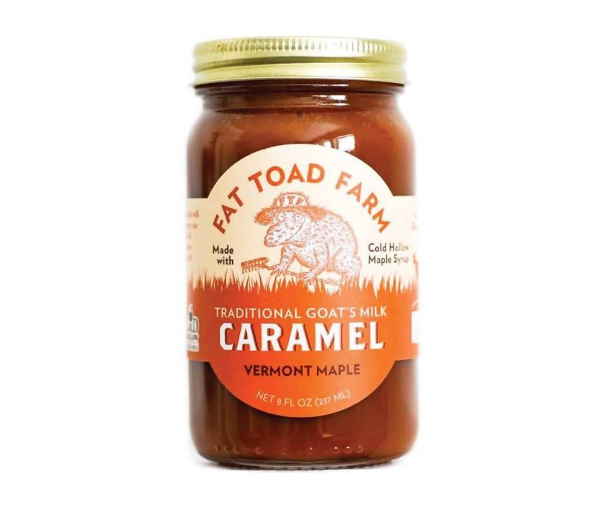 Fat Toad Farm Vermont Maple Goat’s Milk Caramel Jars – 12 x 8oz