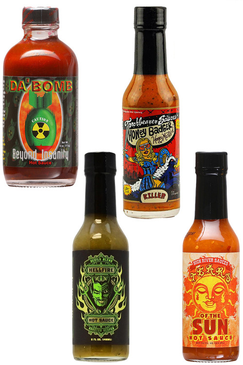 Hot Ones Season 14 Hot Sauce Set 1, 1/4oz, 3/5oz.