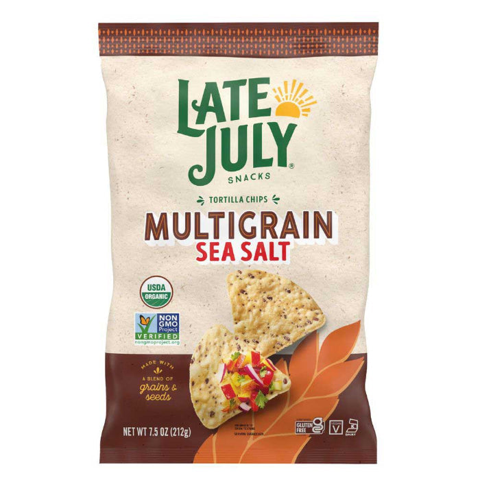 Late July – Chips Multigrain Sea Salt, 7.5 Oz | Pack of 12